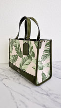 Load image into Gallery viewer, Coach Dempsey Carryall Tote in Cargo Green &amp; Chalk With Banana Leaves Print Crossbody Bag - Coach 1952
