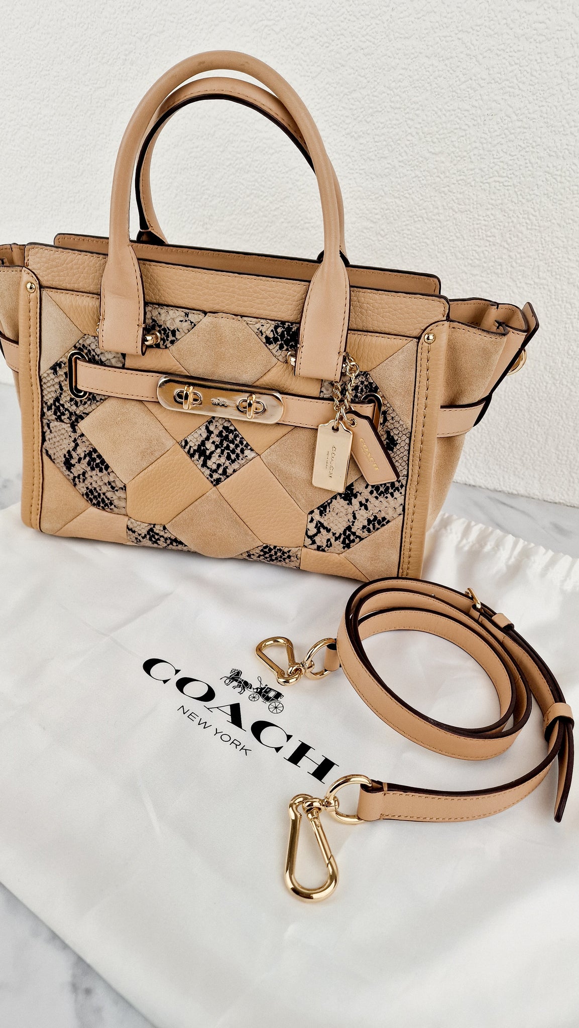 Coach swagger patchwork Clearance