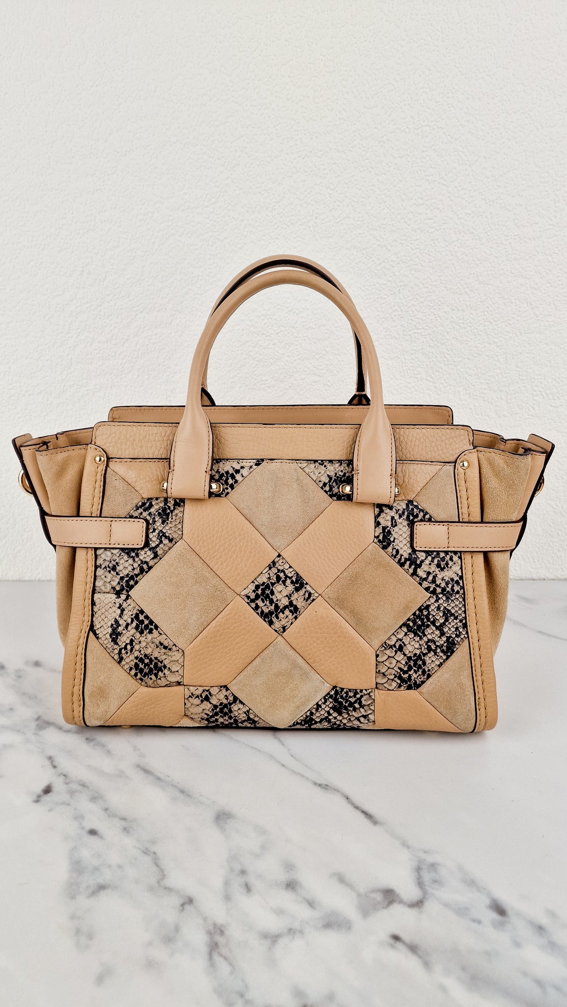 Coach swagger online patchwork