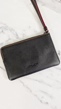 Load image into Gallery viewer, Disney x Coach Mickey Mouse Corner Zip Wristlet Pouch Clutch in Black Smooth Leather - F59528

