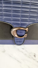 Load image into Gallery viewer, Coach Tabby Sample Bag with Ruched Pleating in Cadet Blue and Black Leather - Handbag 
