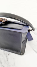 Load image into Gallery viewer, Coach Tabby Sample Bag with Ruched Pleating in Cadet Blue and Black Leather - Handbag 

