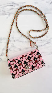 Coach 1941 Dinkier with Links in Petal Pink Smooth Leather - Crossbody Mini Bag - Coach 86832