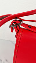 Load image into Gallery viewer, Disney X Coach Patricia Saddle Bag with Motocycle Mickey Mouse in Red Smooth Leather Crossbody Bag - Coach F59359
