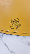 Load image into Gallery viewer, Disney X Coach 1941 Saddle Bag 23 with Mickey Mouse on Roller Skates in Yellow Smooth Leather Crossbody Bag LIMITED EDITION - Coach 38421
