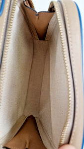 Coach 1941 Riley Lunchbox Bag in Dark Denim Blue Colorblock Smooth Leather Tophandle Crossbody Bag - Coach 704