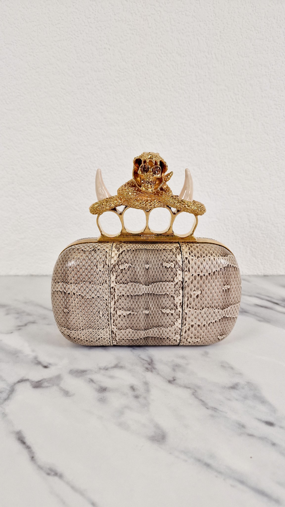Alexander mcqueen knuckle clutch sale Clearance