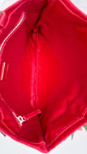 Load image into Gallery viewer, Vintage Prada Red Satin Mini Tote Bag with Flower Bouquet 2000s Handbag - Prada BN0833
