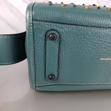 Load image into Gallery viewer, Coach 1941 Rogue 25 Dark Turquoise Prarie Rivets Satchel Handbag
