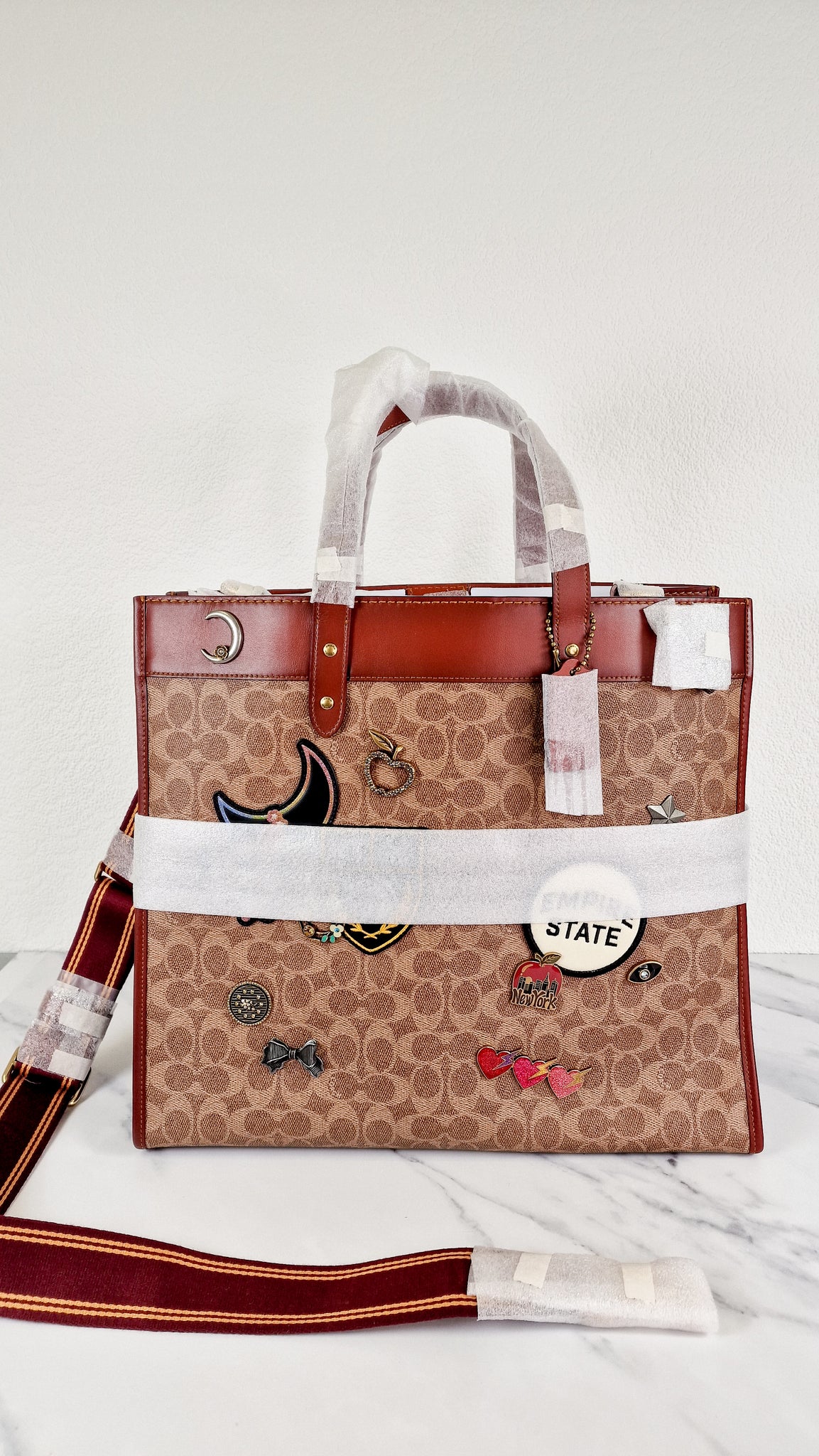 Coach branded coach canvas large field tote 40 Clearance