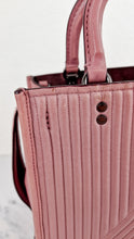 Load image into Gallery viewer, Coach 1941 Rogue 25 in Dusty Rose Pink Quilted Studded Chevron Smooth Nappa Leather - Shoulder Bag Handbag - Coach 22797
