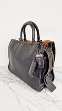Load image into Gallery viewer, Coach 1941 Rogue 31 Bag in Black Pebble Leather with Honey Suede - Classic Handbag - Coach 38124
