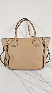 Whiplash Chain Detail in Beechwood Beige Nude - Handbag Shoulder Bag - Coach 34398