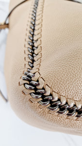 Whiplash Chain Detail in Beechwood Beige Nude - Handbag Shoulder Bag - Coach 34398