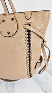 Whiplash Chain Detail in Beechwood Beige Nude - Handbag Shoulder Bag - Coach 34398