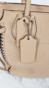 Whiplash Chain Detail in Beechwood Beige Nude - Handbag Shoulder Bag - Coach 34398