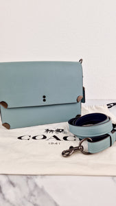 Coach 1941 Cooper Shoulder Bag Sage Green Blue Crossbody Flap Bag - Coach 38660