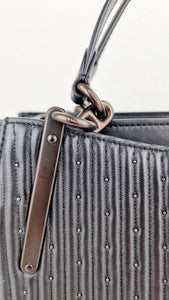 Coach Dreamer 36 in Quilted Black Leather with Subtle Rivets - Handbag Crossbody Bag