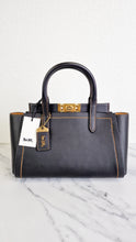 Load image into Gallery viewer, Coach 1941 Troupe Carryall in Black Smooth Leather - Handbag Tote Crossbody Bag - Coach 78159
