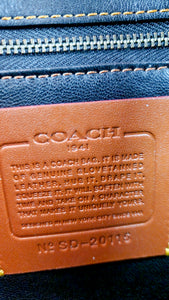 Coach 1941 Saddle 23 Bag in Black with Patchwork Orange Blue Green - Crossbody Shoulder Bag Coach 38482