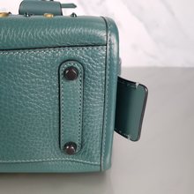 Load image into Gallery viewer, Coach 1941 Rogue 25 Dark Turquoise Prarie Rivets Satchel Handbag
