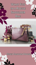 Load and play video in Gallery viewer, Coach Rogue Shoulder Bag in Oxblood Smooth Leather with Border Rivets - Coach 31675
