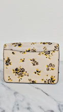 Load image into Gallery viewer, Coach Bowery Crossbody With Rebel Charm, Mixed Star Rivets &amp; Yellow Floral Print - Chalk Pebble Leather &amp; Gunmetal Hardware - Coach 59491 
