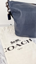 Load image into Gallery viewer, Coach 1941 Duffle in Navy Blue Pebble Leather - Bucket Bag Crossbody Bag - Coach 29257
