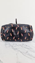 Load image into Gallery viewer, Coach Market Tote with Party Penguins in Black Leather - Shoulder Bag - Coach 25747
