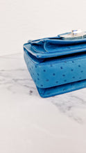 Load image into Gallery viewer, Prada Bag in Voyage Blue Ostrich Leather With Turnlock - RARE Handbag - Prada BN2708
