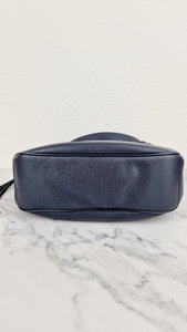 Coach Sutton Hobo Bag in Navy Blue Pebble Leather - Shoulder Bag - Coach 35593