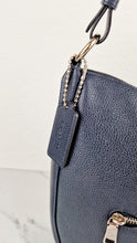 Load image into Gallery viewer, Coach Sutton Hobo Bag in Navy Blue Pebble Leather - Shoulder Bag - Coach 35593
