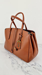 Coach 1941 Cooper Carryall in Saddle Brown Smooth Leather - Handbag Shoulder Bag - Coach 22821