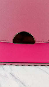 Coach Dreamer Shoulder Bag in True Pink Colorblock with Whipstitch Primrose - Coach 76034