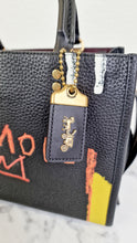 Load image into Gallery viewer, Coach x Jean-Michel Basquiat Famous Rogue 25 in Black Pebble Leather - Handbag Crossbody Shoulder Bag - Coach C0307
