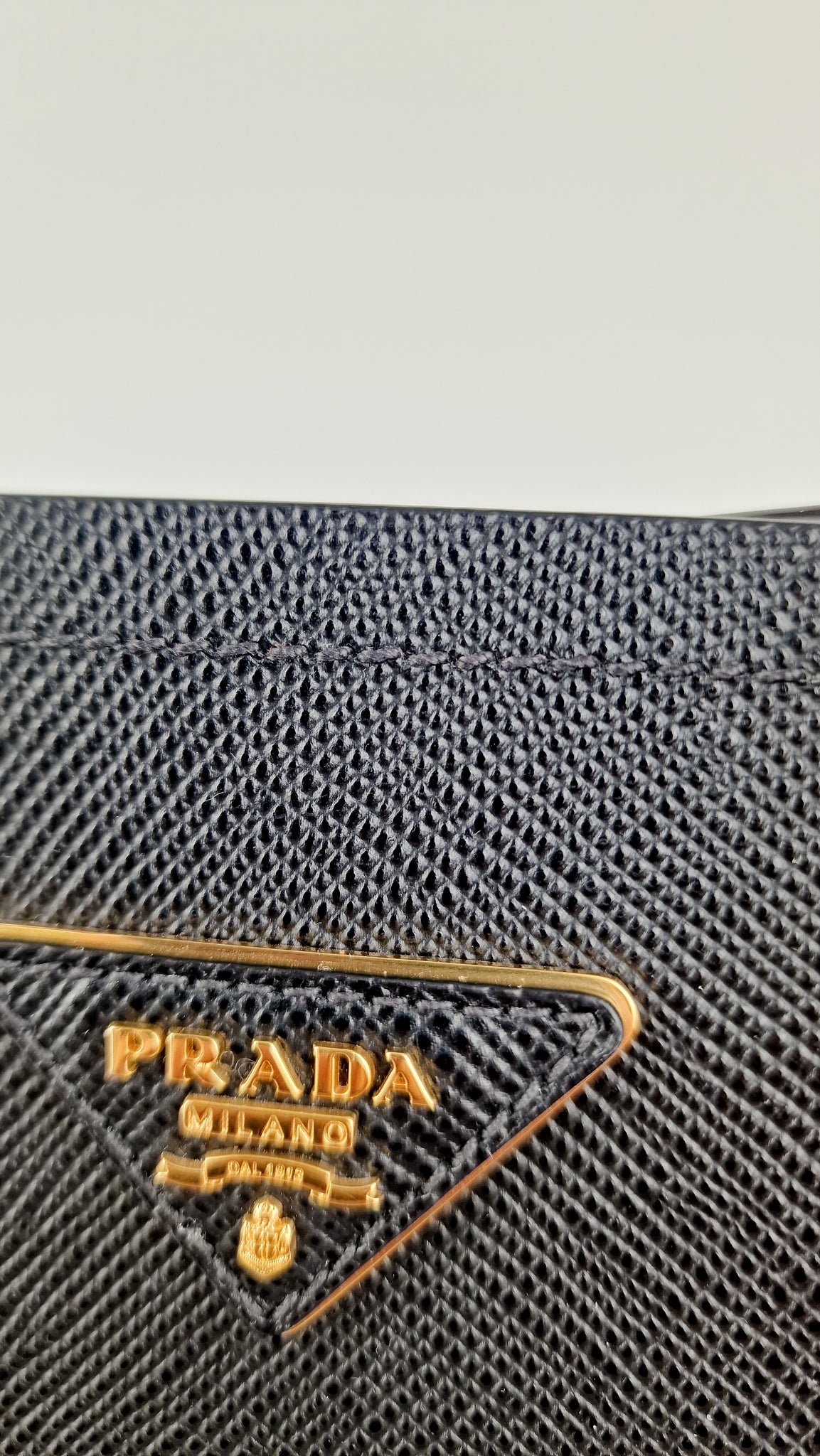 Large Medium Prada Double Tote Saffiano Cuir Black with Fiery Red Napp –  Essex Fashion House