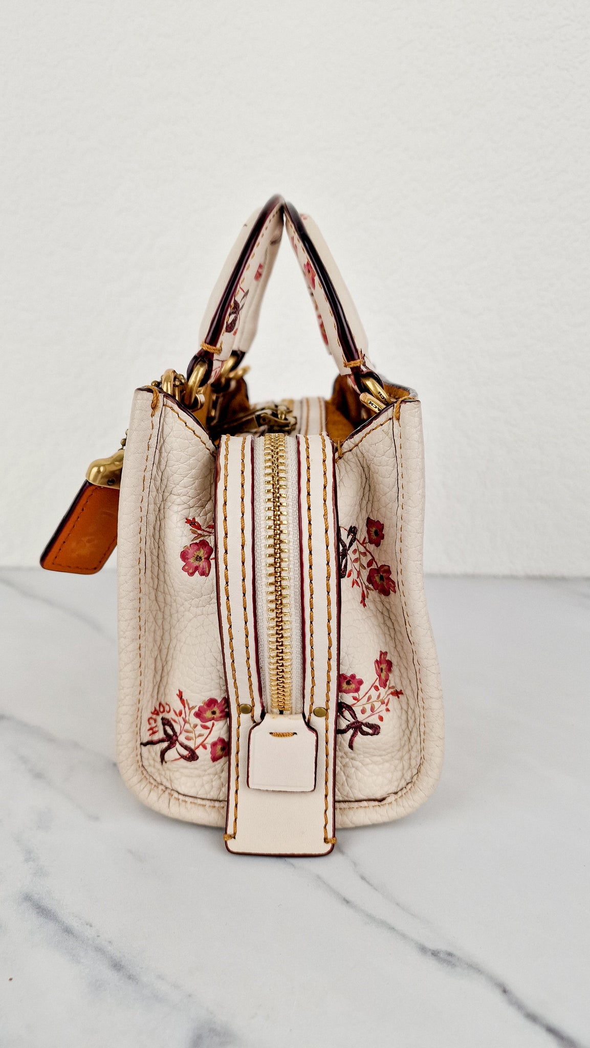 Buy Coach Watercolor Floral Print Kira Crossbody Bag | Chalk White Color  Women | AJIO LUXE