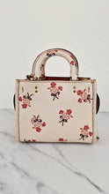 Load image into Gallery viewer, Coach 1941 Rogue 17 Floral Bow Chalk White Crossbody Bag Mini Bag in Pebbled Leather - Coach 26835
