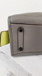 Coach Rogue 36 in Grey Glovetanned Leather with Car Embellishment - Shoulder Bag Handbag - Coach 58150