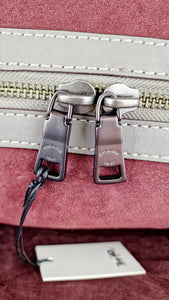 Coach Rogue 36 in Grey Glovetanned Leather with Car Embellishment - Shoulder Bag Handbag - Coach 58150