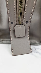 Coach Rogue 36 in Grey Glovetanned Leather with Car Embellishment - Shoulder Bag Handbag - Coach 58150