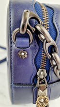 Load image into Gallery viewer, Coach 1941 Camera Bag with Tea Rose Turnlock Scalloped Edge C-Chain Strap Cadet Blue Purple Crossbody Bag - Coach 29094
