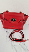 Load image into Gallery viewer, Coach Large Blake Flap Carryall in Red Mixed Leather with Tophandle &amp; Turnlock - Coach F39020

