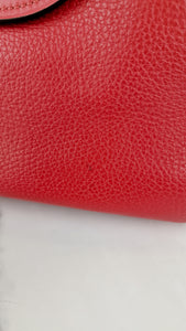 Coach Large Blake Flap Carryall in Red Mixed Leather with Tophandle & Turnlock - Coach F39020
