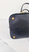 Load image into Gallery viewer, Prada Saffiano Cuir Handbag in Black Leather with Gold Studs - Handbag Prada BN2753
