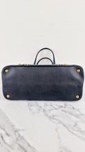 Load image into Gallery viewer, Prada Saffiano Cuir Handbag in Black Leather with Gold Studs - Handbag Prada BN2753
