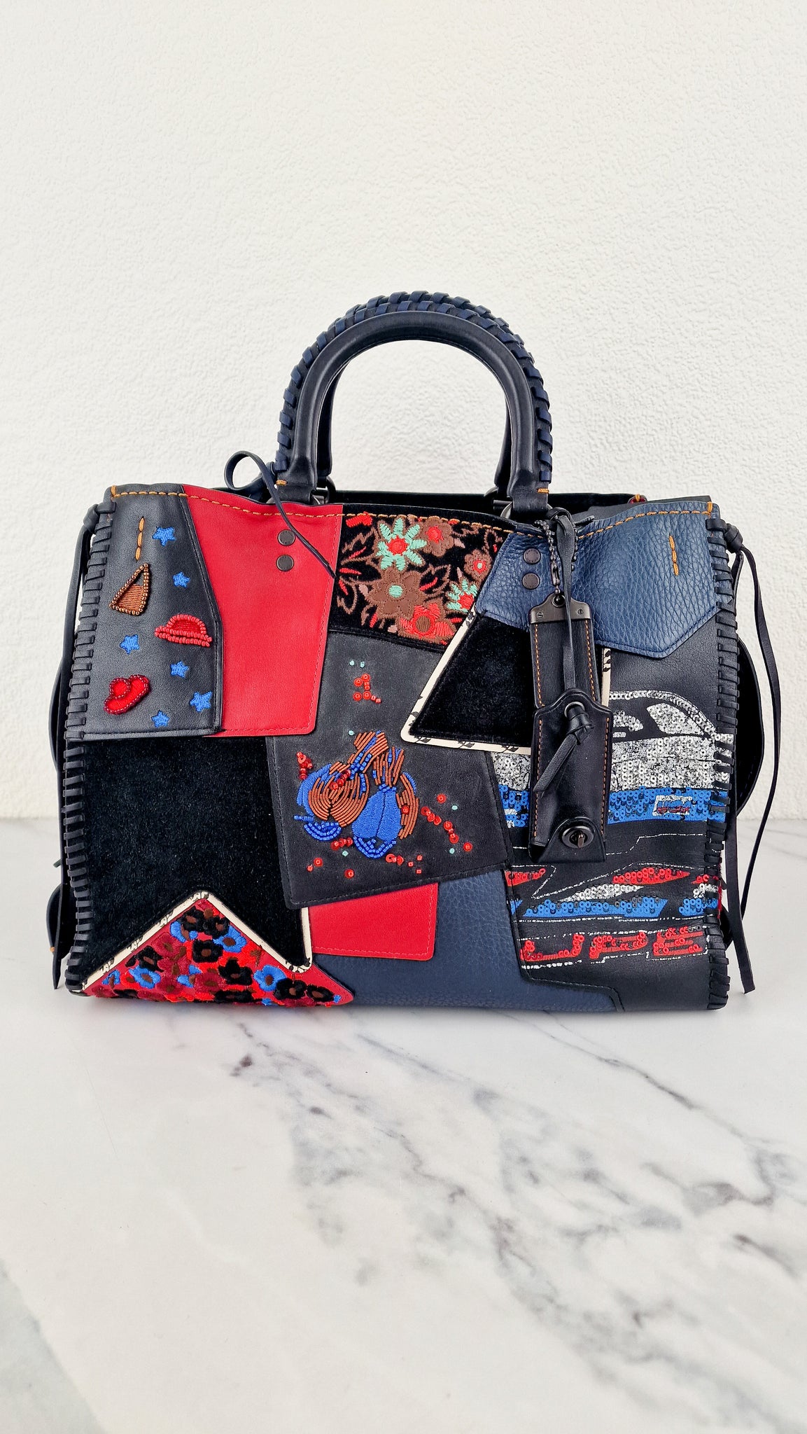 RARE Coach 1941 Rogue 31 in Embellished Patchwork in Mixed Materials B – Essex Fashion House