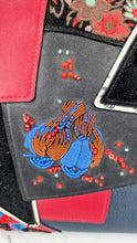 Load image into Gallery viewer, RARE Coach 1941 Rogue 31 in Embellished Patchwork in Mixed Materials Black Leather Suede Colorblock Blue &amp; Red Handbag - Coach 58159&#39;
