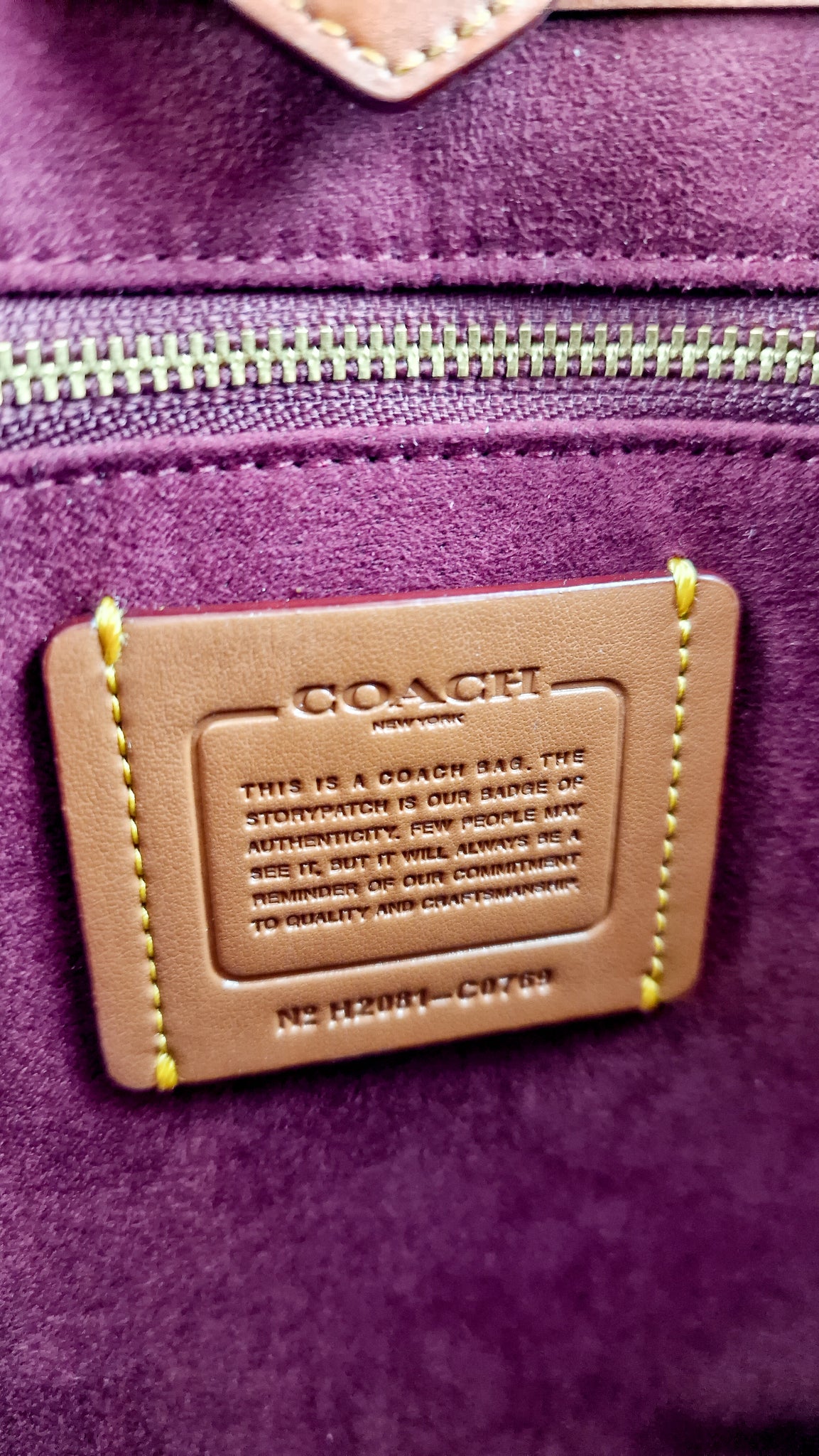 Coach Apple Bag In Signature Leather