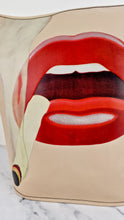 Load image into Gallery viewer, Coach x Tom Wesselmann Duffle 27 Bucket Bag in Ivory With Cigarette Lips - Coach CA306
